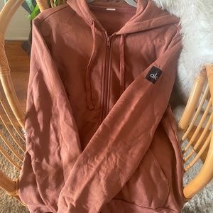 ALO Yoga Rust Hoodie Jacket